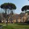 Rome : l’American Academy, vue du parc.